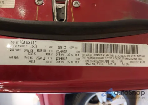 2016 Jeep Compass Sport из США, поврежденный, VIN 1C4NJDBB1GD617676